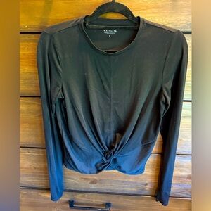 Athleta Women's Black Twist Front Top